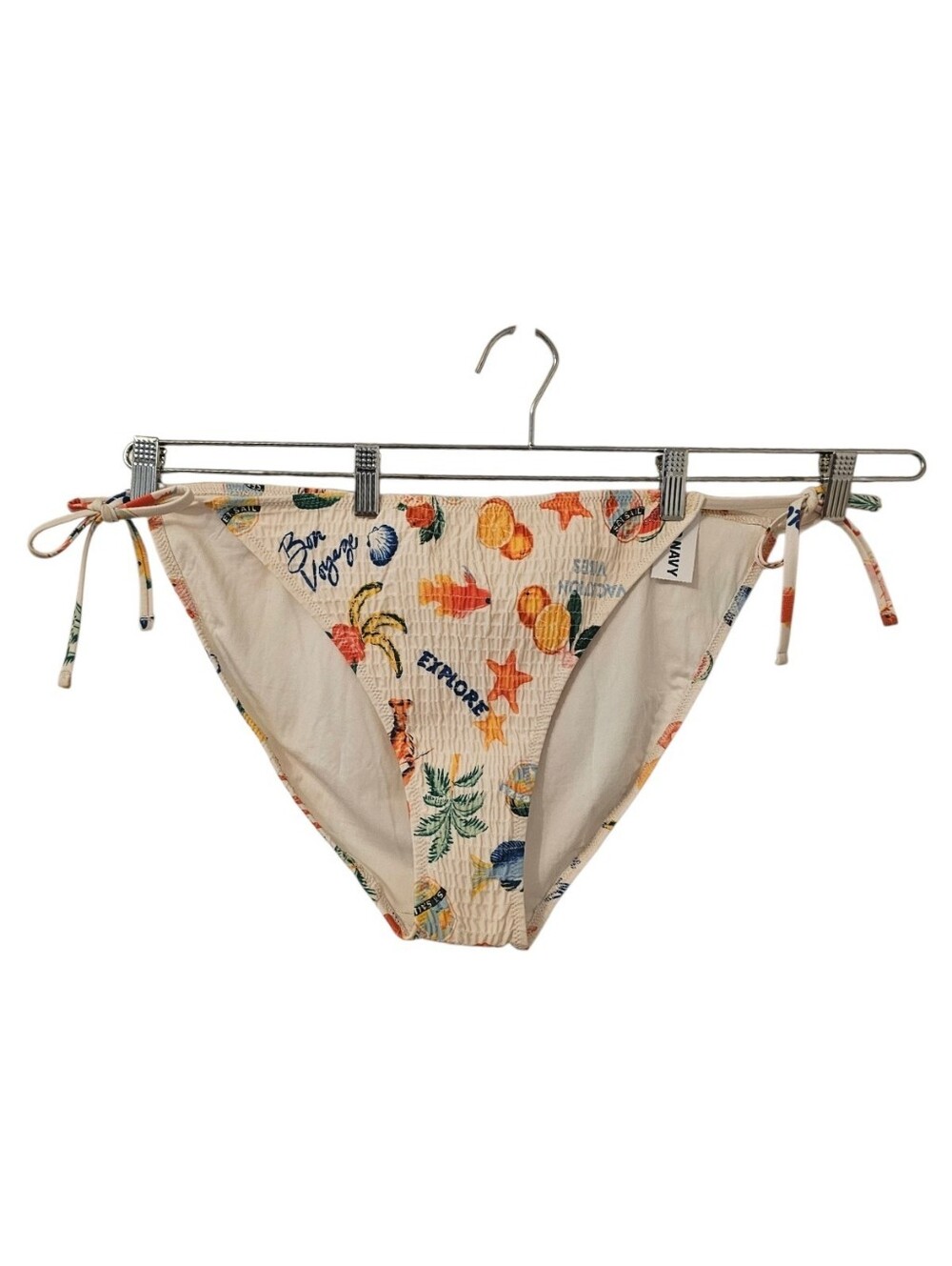 Multi-Coloured Old Navy Women's Mid-Rise Textured String Bikini Bottom